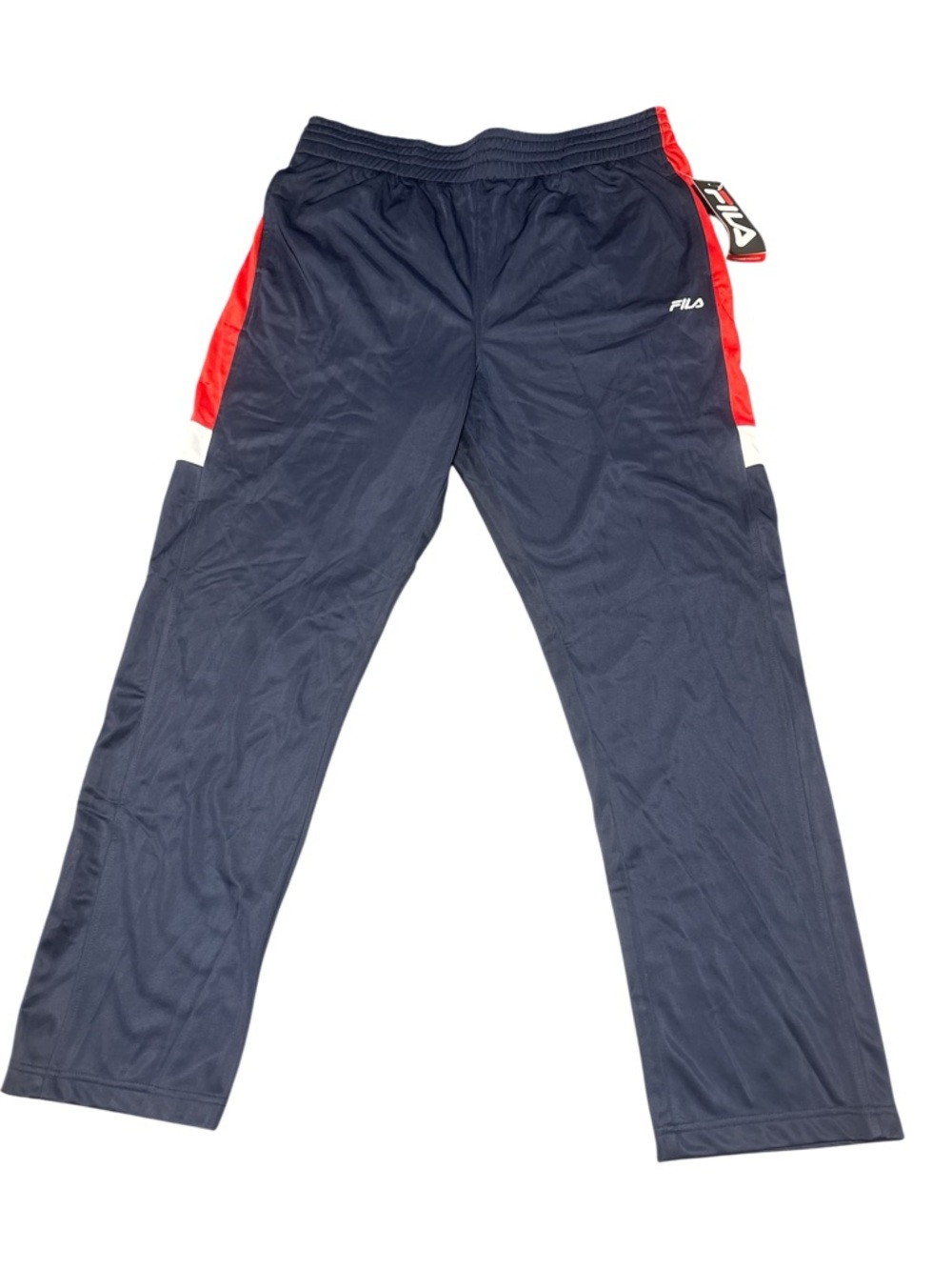 FILA Navy Pants with Red & White Side Panels